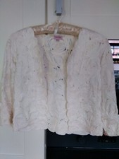 Phase Eight Bolero Jacket Ivory. VGC Worn Once. Size 10
