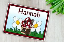 Handmade, Personalised, Laminated place mat, Fairy house, A4, Children, kids,