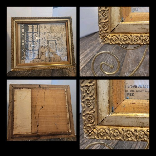 Vintage gesso gold ornate - gesso,