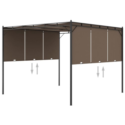 Garden gazebo with side - garden,