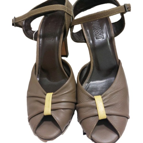 Toast heeled sandals - toast,