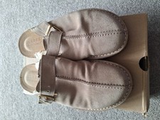 Clarks Original Trek Mules, Sand Warm lined Suede, UK Size 9/EU 43