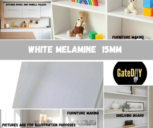 15mm white smooth melamine - 15mm,