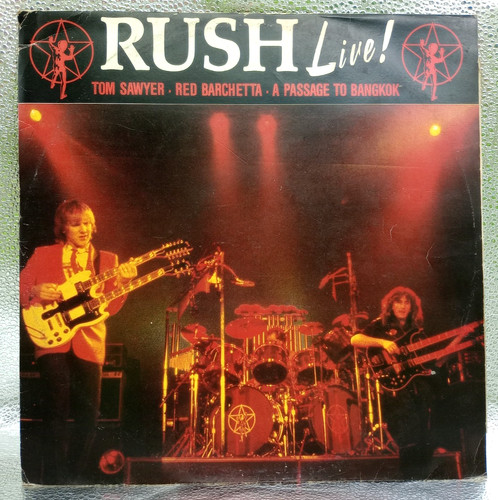 Rush live record single - live, 12"