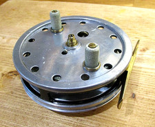 ALLCOCKS (of Redditch) PERFECTION 'FLICK-EM' 3 5/8" REEL in A1 Condition + Line