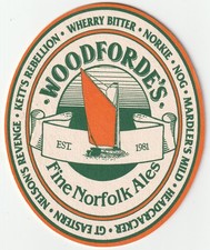 BEER MAT - WOODFORDE'S NORFOLK ALES - FINE NORFOLK ALES - (Cat No 008) - (1999)