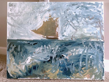 Nautical Cubism Oil Painting