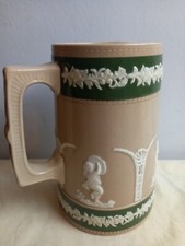 Copeland Jug Spode Jasperware Jug Brown White Green Stoneware...............