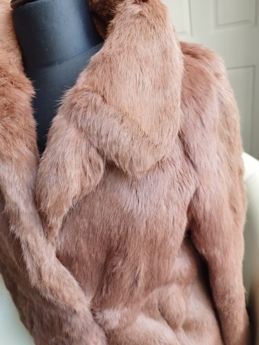 Real coney fur - fur, brown
