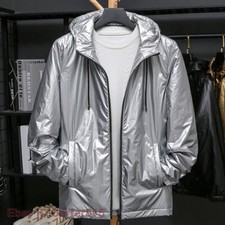 Men Metallic Shiny Jacket