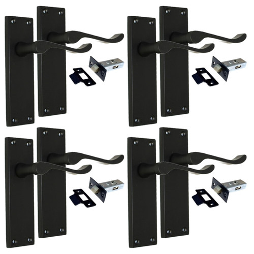 Matt black victorian scroll - matt,
