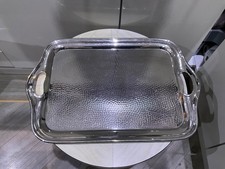 drinks tray beaten stainless