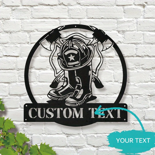Custom firefighter gear metal - custom,