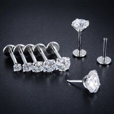 16G/18G/20G Moissanite Stud