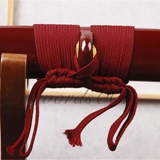 Dark Red Synthetic Silk Ito
