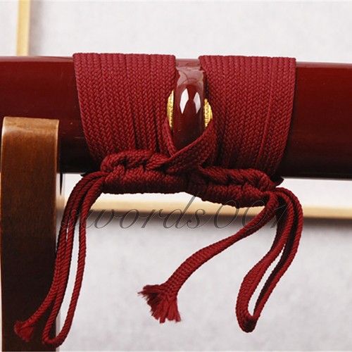 Dark red synthetic silk - dark, ito