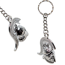 Greek Roman Helmet Keyring Soldier Ancient Gladiator Keychain Spartan Warrior