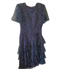 Vintage 80s Navy Blue White