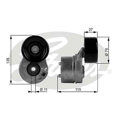 New belt tensioner ribbed - belt, v-ribbed