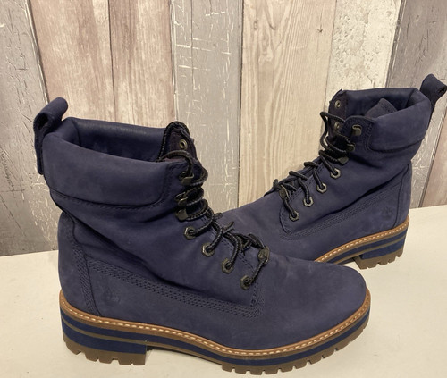 Ladies timberland blue boots - blue,