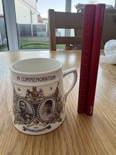 Devon Ware 1911 Coronation Cup/Mug George V & Queen