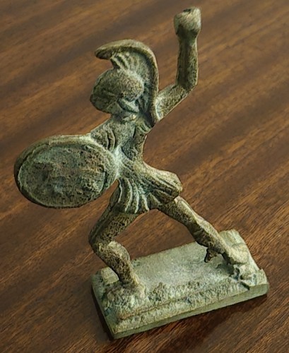 Bronze greek hoplite - greek, warrior