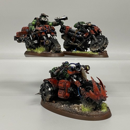 Ork nobz warbikes - on,
