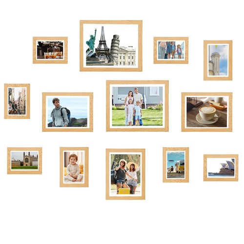 Piece wooden photo frame - 13-piece,