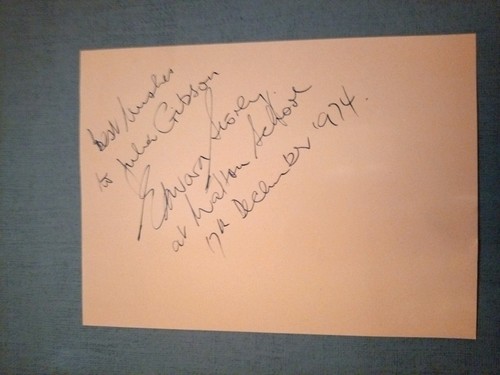Edward storey autograph poet - edward,