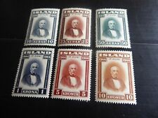 ICELAND 1944 SG 265-270