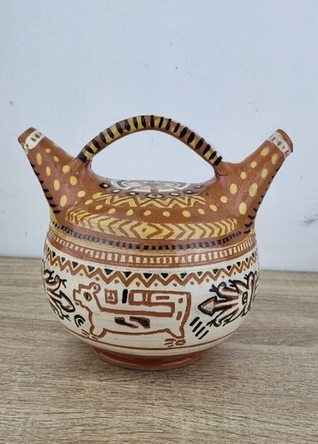Terracotta posy vase double - vase,
