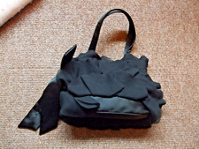 Women's black handbag Coast Care - lovely ruffles detailing