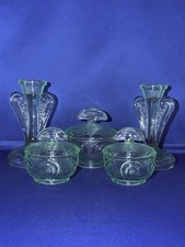 VINTAGE DEPRESSION GREEN GLASS