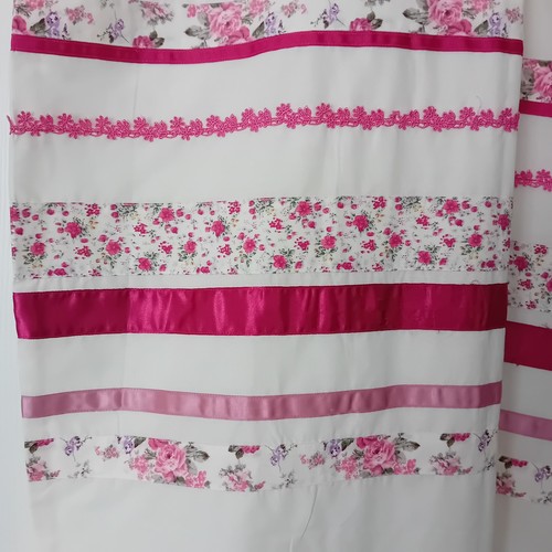 Vintage dunelm pink - pink, white