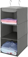 Hanging Wardrobe Storage Closet Clothes Holder Shoe Rack Organiser Shelves