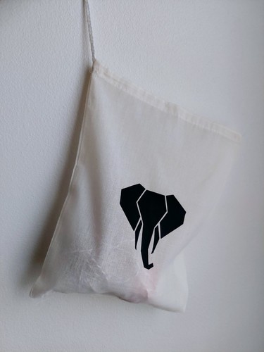Medium elephant tote bag - elephant,