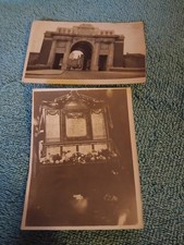 Antique WW1 Era Photos Menin Gate July 1933 and Unknown War Memorial