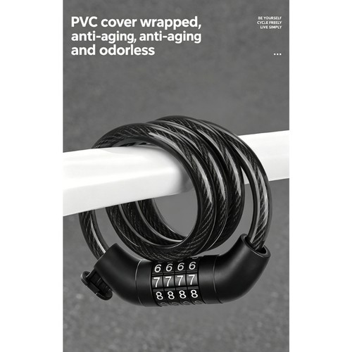 Resettable bike cable - resettable, lock