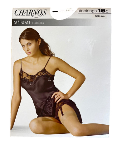 Charnos stockings sheer black - stockings,