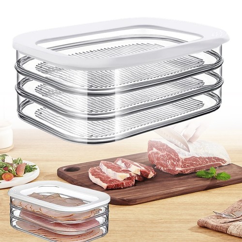 Meat storage container with - container,