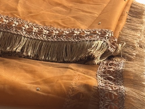 Fringe edge dupatta - fringe,