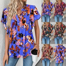 Ladies V-neck Blouses Loose
