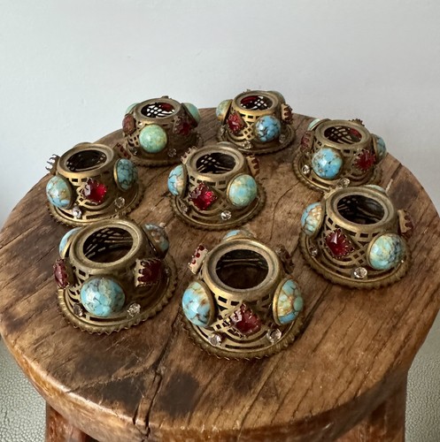 Set antique czech crystal - set, of