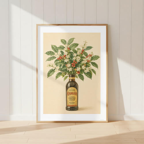 Kahlua coffee plant - plant, print