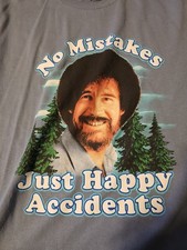 Bob Ross Men's PBS TV Grey