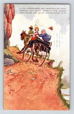 Comic Postcard: Horse & Trap