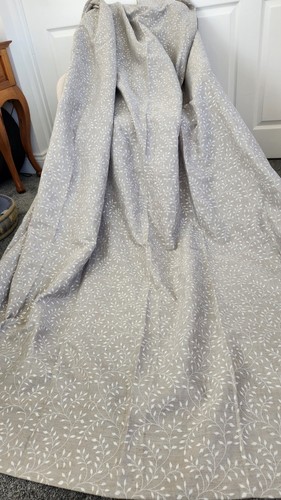 Dunelm grey leaf embroidered - dunelm,