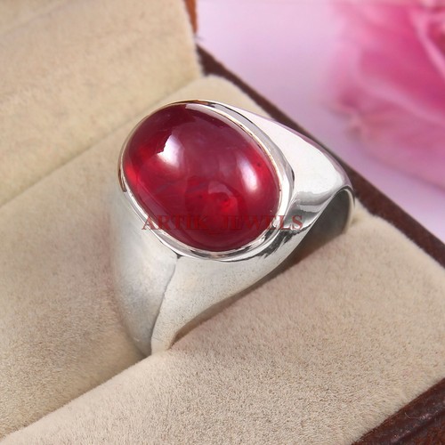 Heated ruby gemstone - heated, 925
