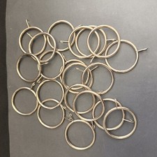 20 Metal Curtain Rings Arts Crafts Projects Approx. 44mm Outer 37mm Inner Eyelet