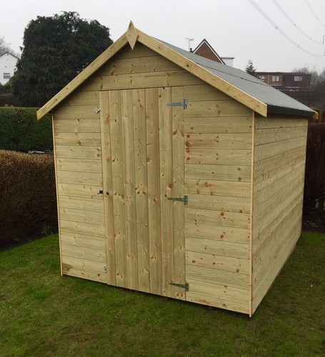 Tanalised apex garden shed - tanalised,